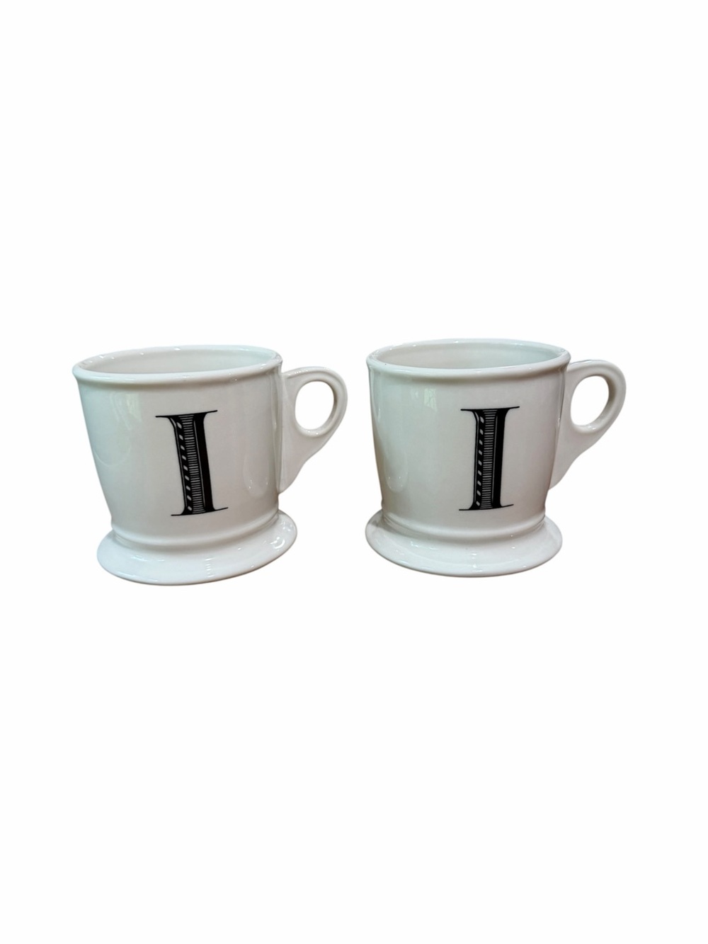 Anthropologie Monogram Initial "I" Mugs